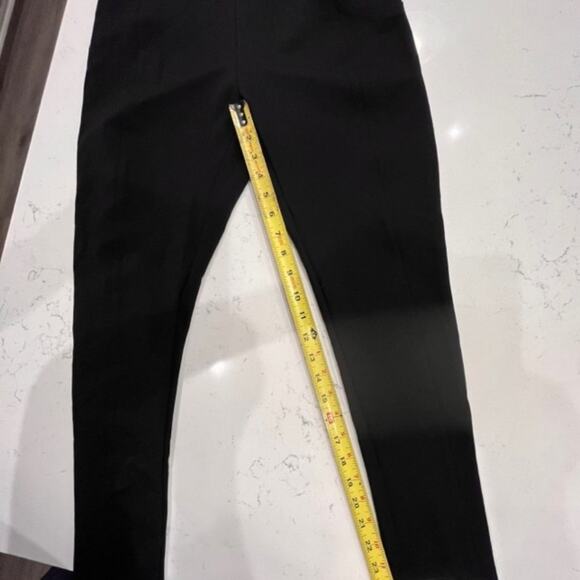 Ellen Tracy Black Ponte Stretch Size Medium Slim Fit Ankle Length Pants - Picture 6 of 9